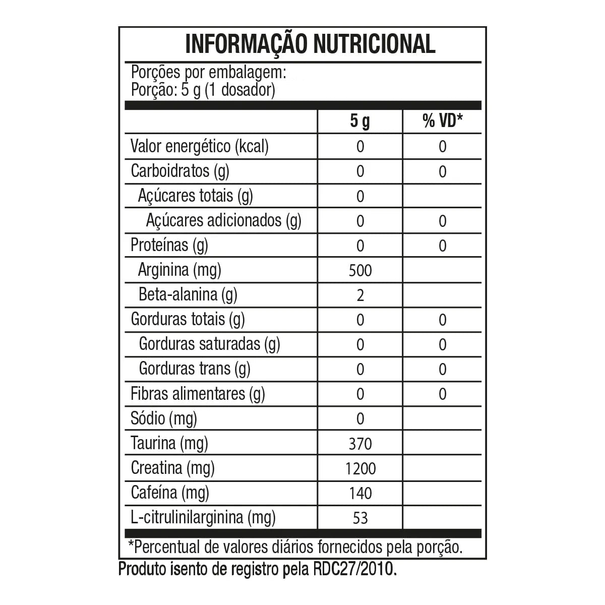 Pré-Treino Évora PW Darkness 300g/150g