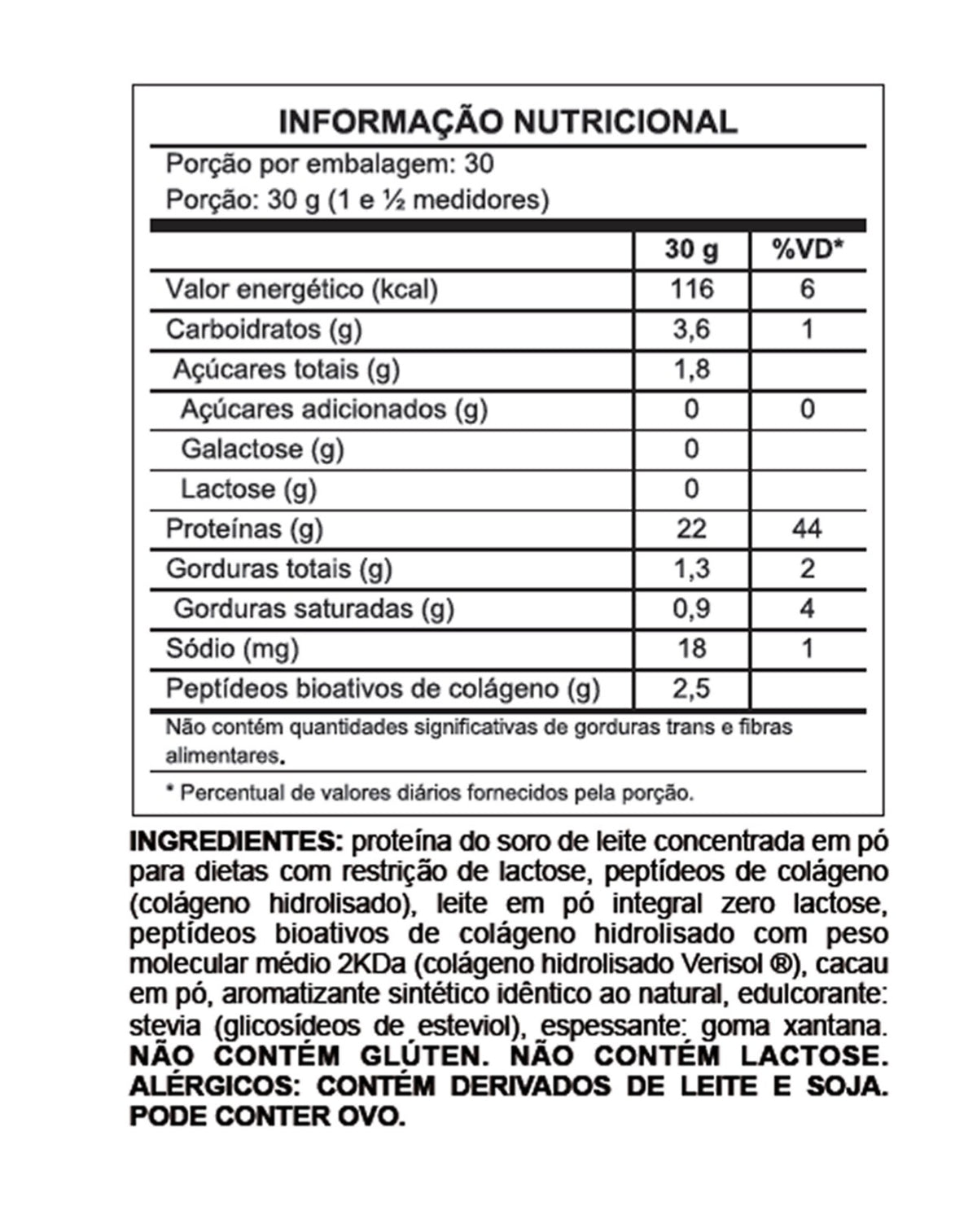 Whey Protein 100% Concentrado Sem Lactose Absolut Nutrition 900g (Pote)