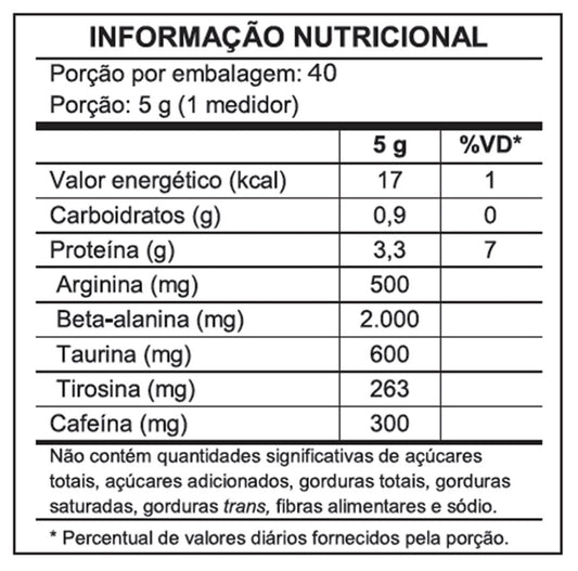 Pré-Treino Body Breaker Absolut Nutrition 200g