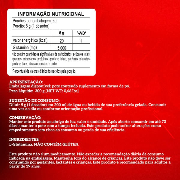 Glutamina 100% Pura Integralmedica 300g