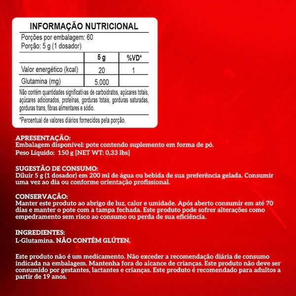 Glutamina 100% Pura Integralmedica 150g