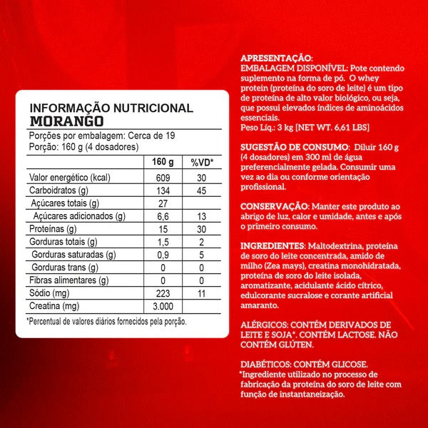 Hipercalórico Creamass Integralmedica 3kg