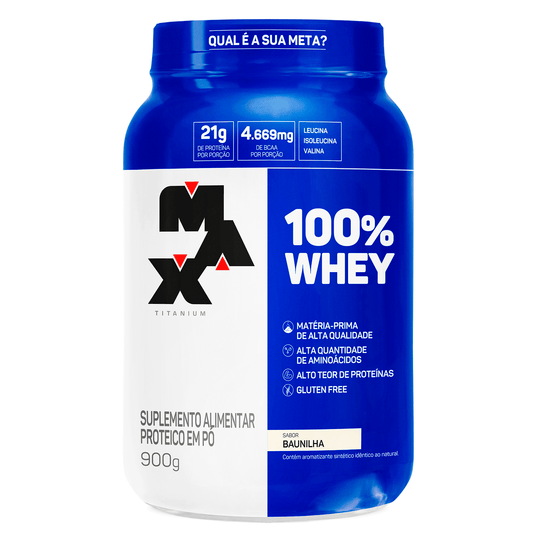 Whey Protein 100% Concentrado Max Titanium 900g