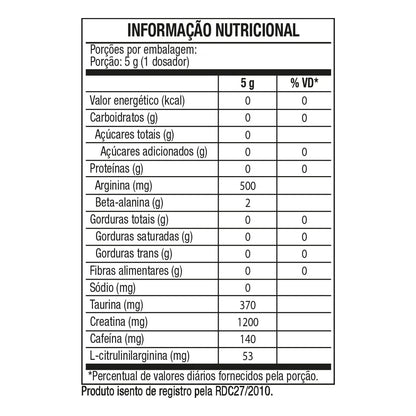 Pré-Treino Évora PW Darkness 300g/150g
