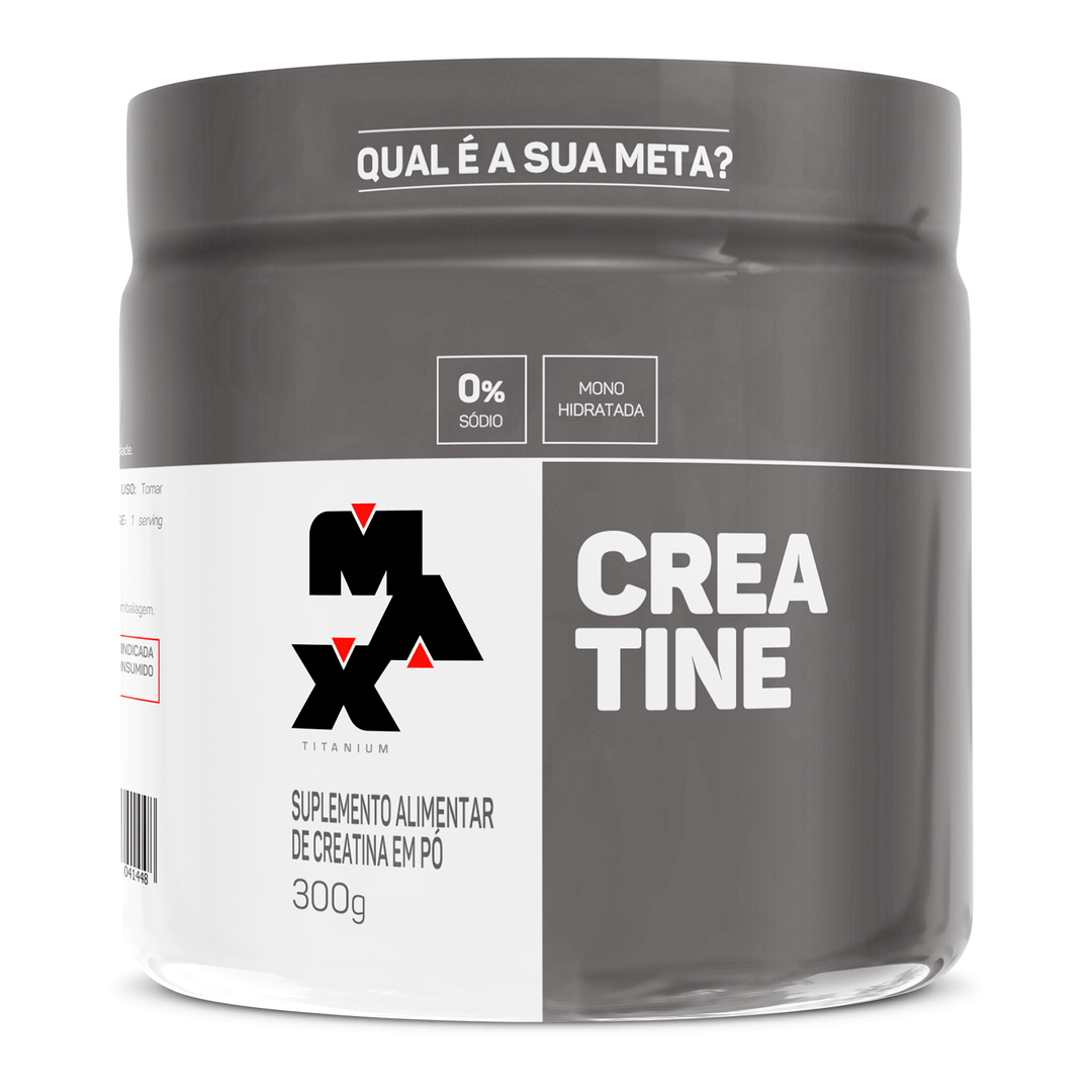 Creatina 100% Pura Max Titanium Monohidratada 300g