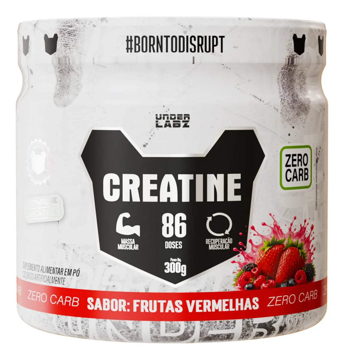 Creatina 100% Pura Saborizada Under Labz Monohidratada 300g