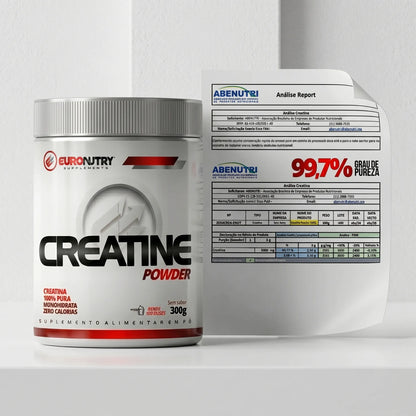 Creatina 100% Pura Euronutry Monohidratada 300g