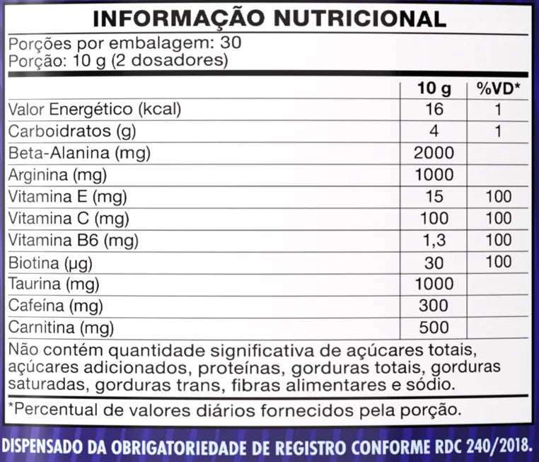Pré-Treino Viking Canibal 300g
