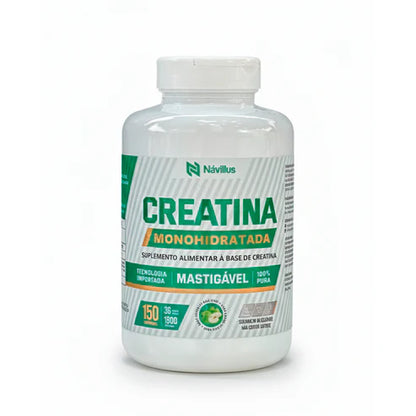 Creatina Mastigável Monohidratada 150 Comprimidos Návillus