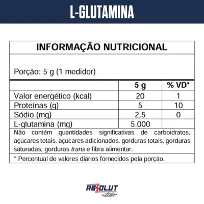 Glutamina 100% Pura Absolut Nutrition 150g