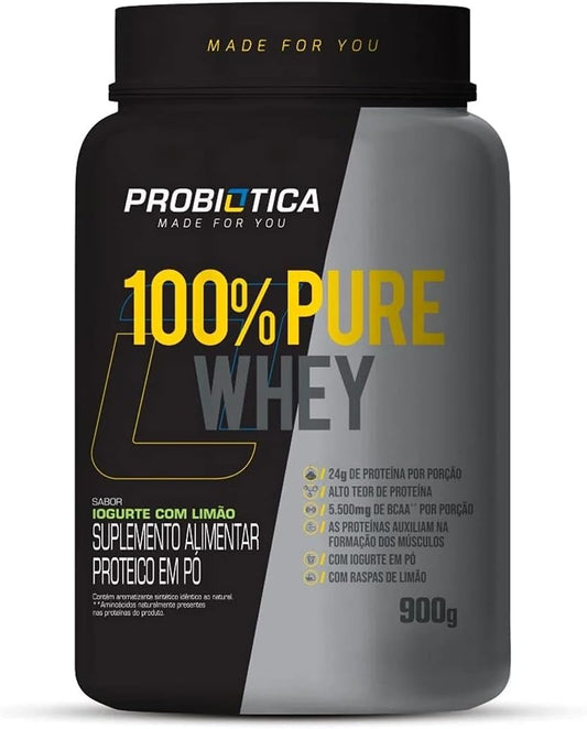 Whey Protein 100% Concentrado Probiótica 900g