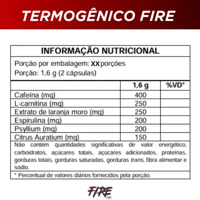 Termogênico Thermo Fire Absolut Nutrition 60 Cápsulas